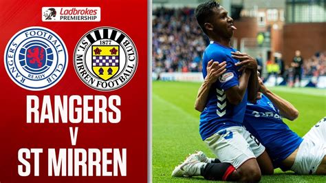 rangers vs st mirren results